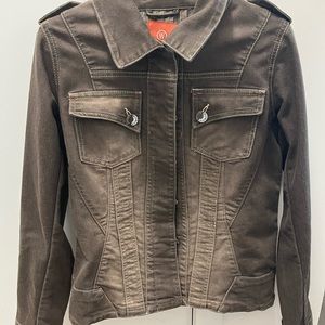 ☀️2/$15☀️World of Wissmach Brown Wash Denim Jacket, Women’s Medium